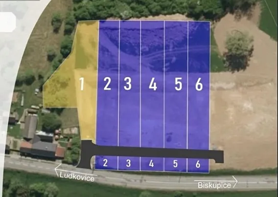 Prodej pozemku pro bydlení, Ludkovice, 7900 m2