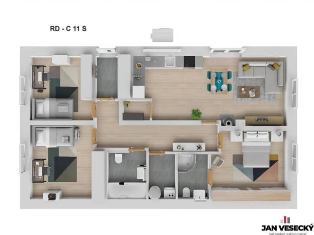 Prodej rodinného domu, Býkev, 94 m2