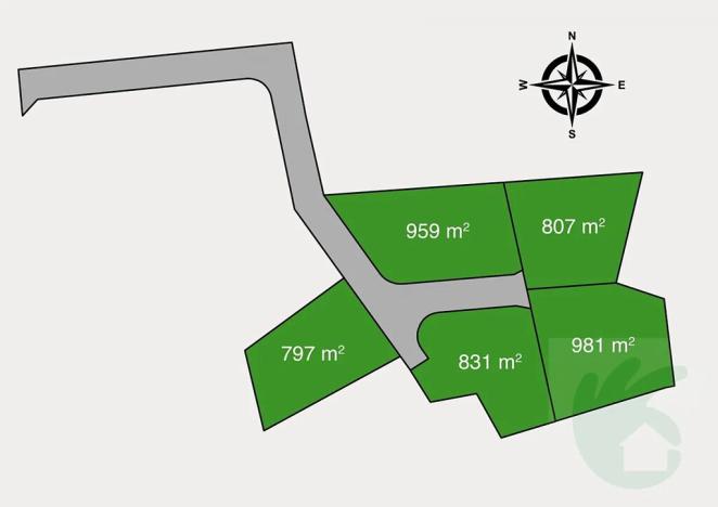 Prodej pozemku pro bydlení, Mělník, Rozhled, 807 m2