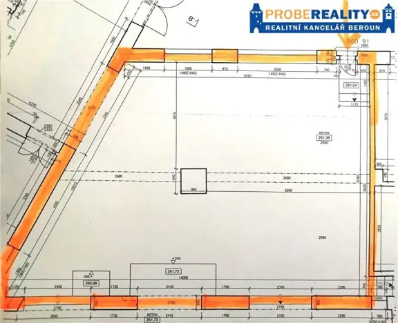 Pronájem výrobních prostor, Zdice, Husova, 100 m2