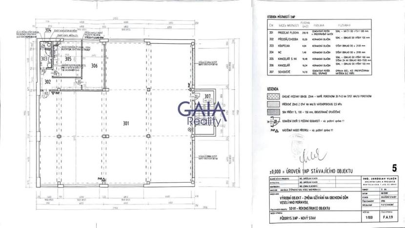 Pronájem obchodního prostoru, Veselí nad Moravou, Chaloupky, 1142 m2