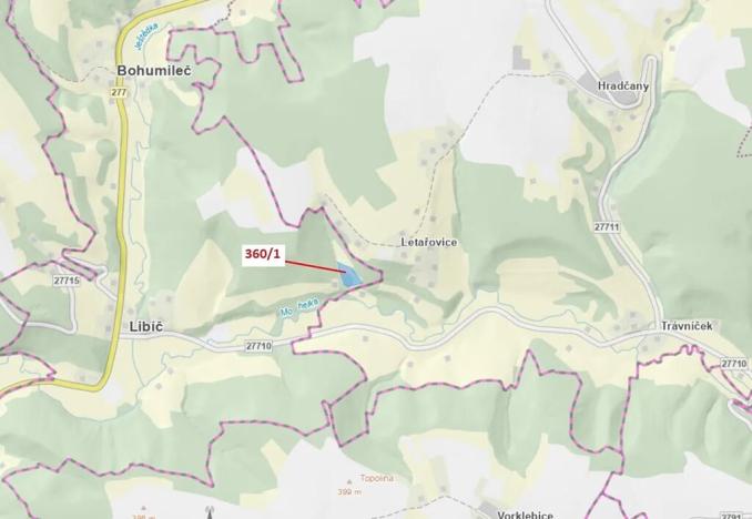 Dražba louky, Český Dub, 7015 m2