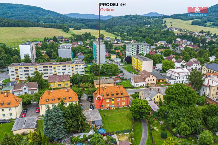 Prodej bytu 3+1, Cvikov - Cvikov II, Komenského, 61 m2