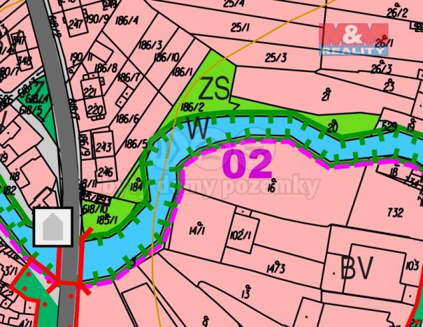 Prodej zahrady, Loučany, 1622 m2