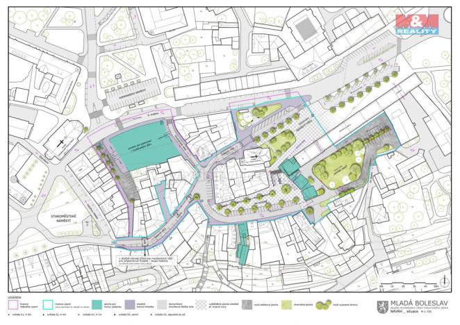 Prodej činžovního domu, Mladá Boleslav, Na kozině, 820 m2