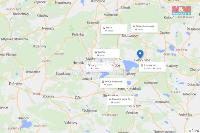 Prodej pozemku pro bydlení, Kvášňovice, 745 m2