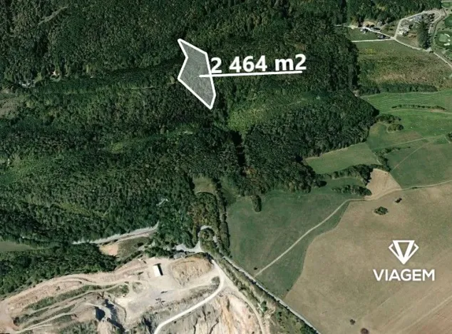 Prodej lesa, Loděnice, 2464 m2