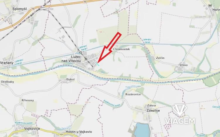 Prodej pole, Lužec nad Vltavou, 2048 m2