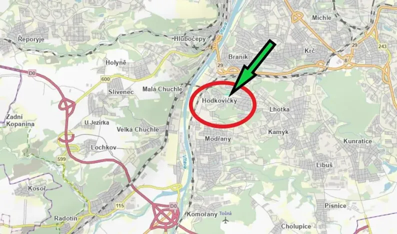 Prodej podílu zahrady, Praha - Hodkovičky, 1061 m2