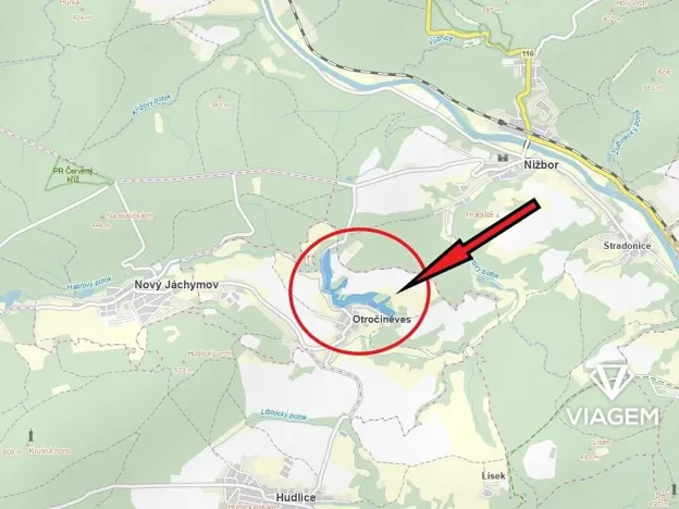 Prodej podílu lesa, Otročiněves, 8687 m2