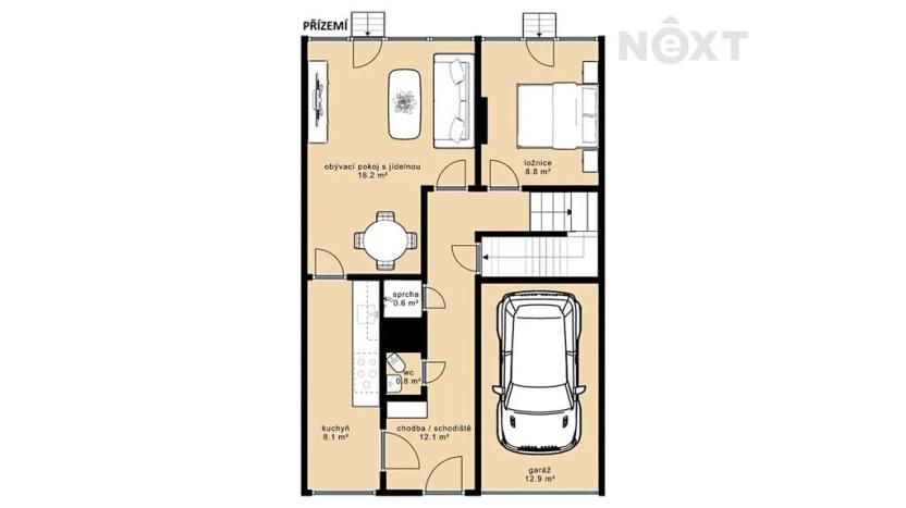 Prodej rodinného domu, Třeboň, Budějovická, 194 m2