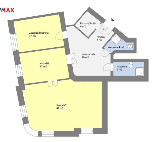 Pronájem kanceláře, Praha - Vinohrady, Kolínská, 127 m2