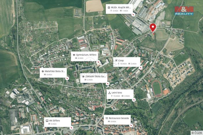 Prodej pozemku pro bydlení, Stříbro, 698 m2