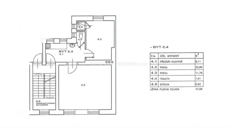 Prodej bytu 2+1, Brno, Bulharská, 47 m2