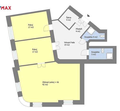 Pronájem bytu 3+kk, Praha - Vinohrady, Kolínská, 127 m2