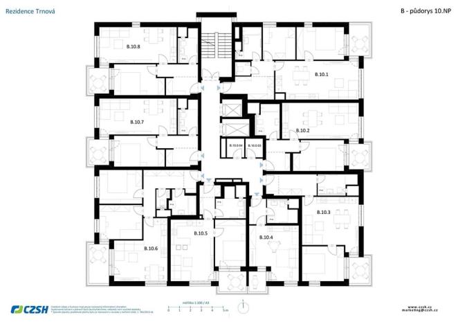 Prodej bytu 3+kk, Pardubice, Jozefa Gabčíka, 66 m2