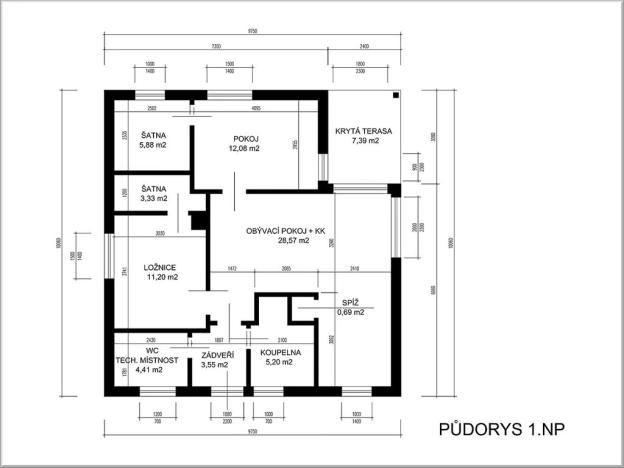 Prodej rodinného domu, Čerčany, Slunečná, 82 m2