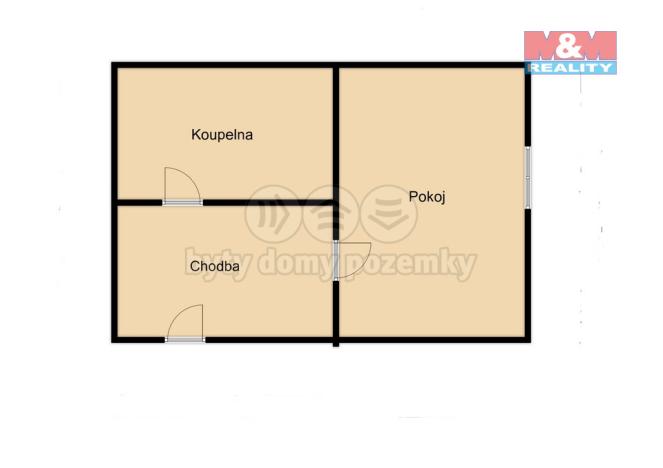 Pronájem bytu 1+kk, Humpolec, Masarykova, 20 m2