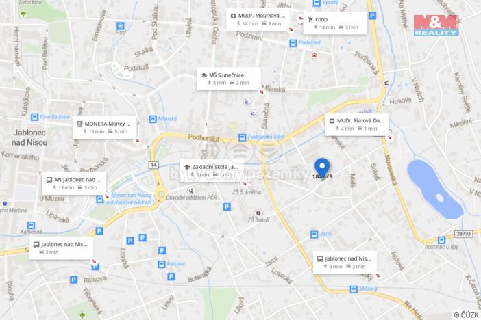 Prodej pozemku pro bydlení, Jablonec nad Nisou, Sokolí, 250 m2