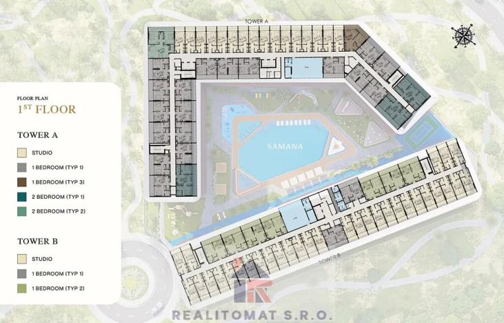 Prodej bytu 1+kk, Dubaj, Spojené arabské emiráty, 40 m2