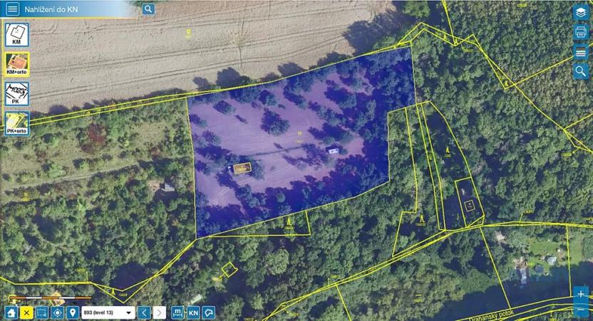 Prodej zahrady, Praha - Dolní Chabry, 10599 m2