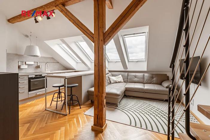 Pronájem bytu 1+kk, Praha - Malá Strana, Petřínská, 31 m2