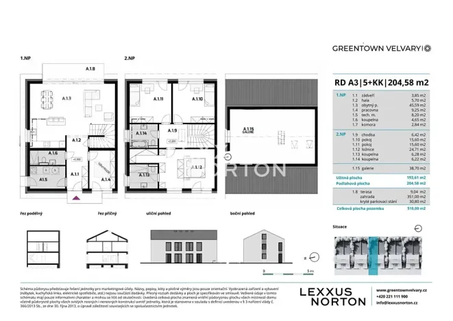 Prodej rodinného domu, Velvary, Svatojiřská, 194 m2