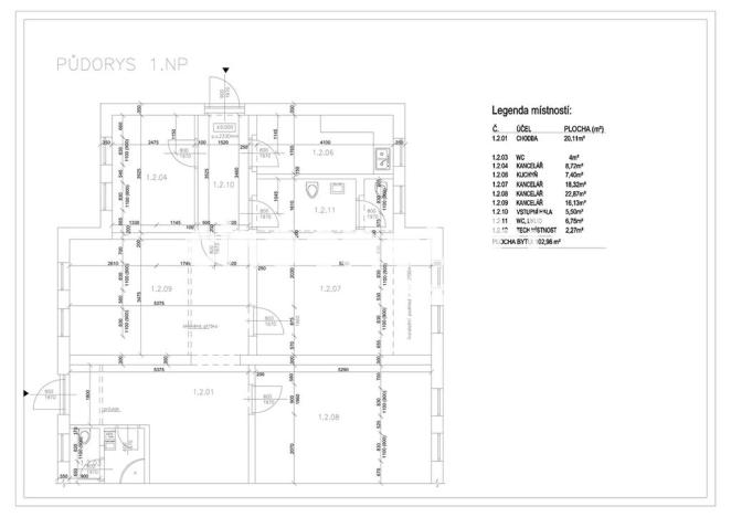 Prodej kanceláře, Pardubice, Školská, 157 m2