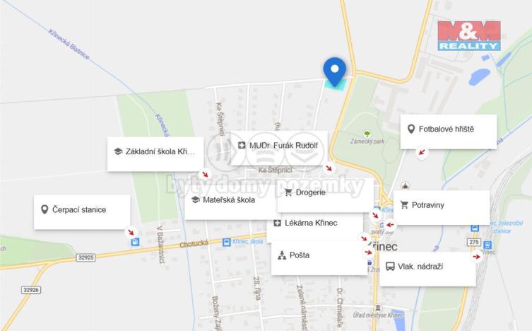Prodej pozemku pro bydlení, Křinec, 1489 m2