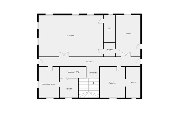 Prodej vícegeneračního domu, Zálezly, 900 m2