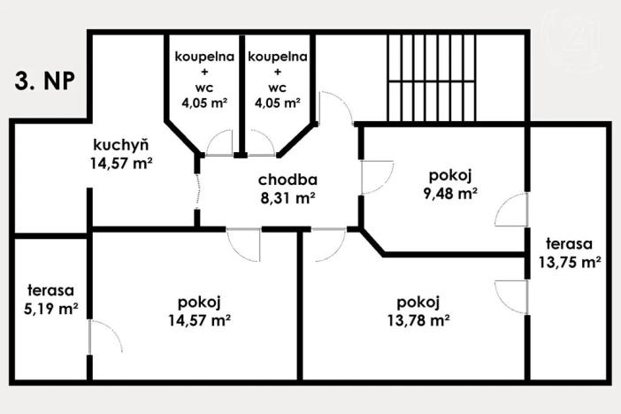 Prodej ubytování, Most, 312 m2