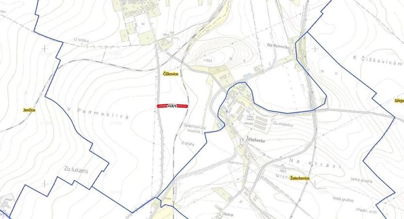 Prodej pole, Čížkovice, 2985 m2