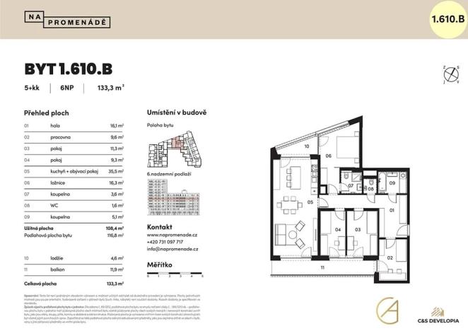 Prodej bytu 5+kk, Brno, 117 m2
