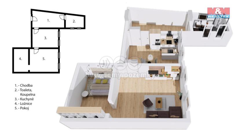 Prodej bytu 1+1, Králíky, Dlouhá, 60 m2