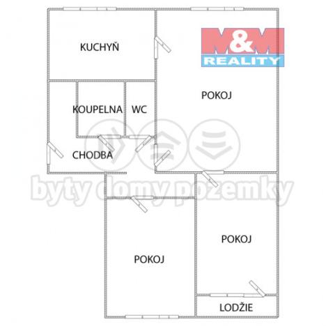 Prodej bytu 3+1, Ostrava - Dubina, Aloise Gavlase, 68 m2