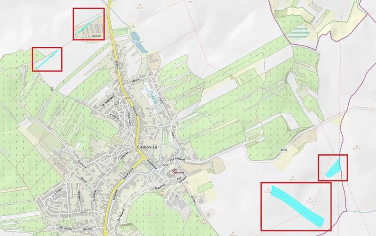 Prodej pole, Čejkovice, 77592 m2