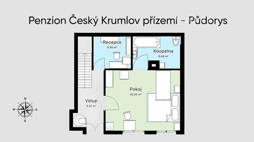 Prodej rodinného domu, Český Krumlov, Dlouhá, 125 m2