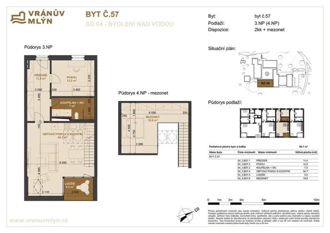 Prodej bytu 3+kk, Břeclav, Pod Zámkem, 107 m2