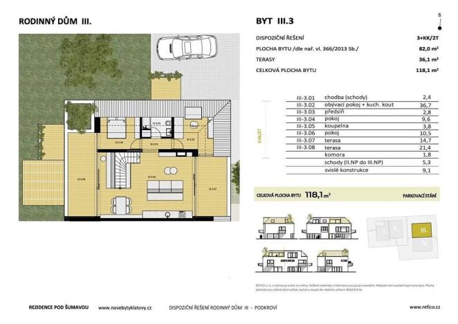Prodej bytu 3+kk, Klatovy, ul. 5. května, 109 m2