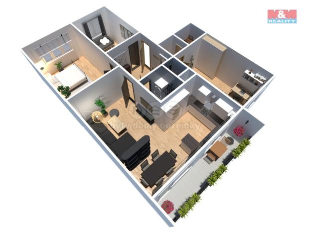 Prodej bytu 4+1, Litvínov - Janov, Luční, 83 m2