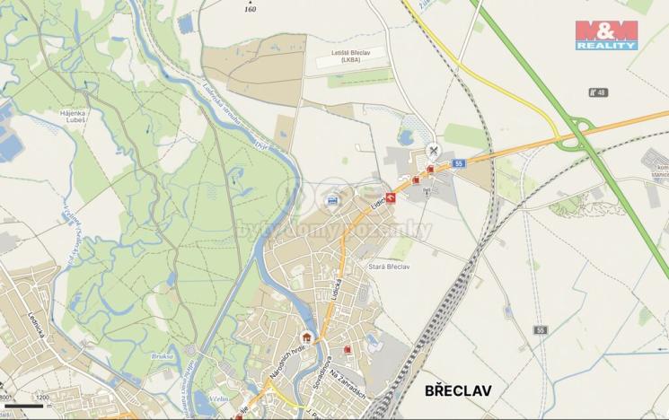 Prodej zahrady, Břeclav, 1424 m2