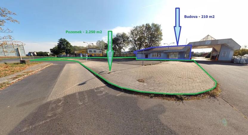 Pronájem komerčního pozemku, Louny, Postoloprtská, 2250 m2