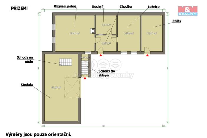 Prodej chalupy, Hradiště - Bezděkov, 54 m2