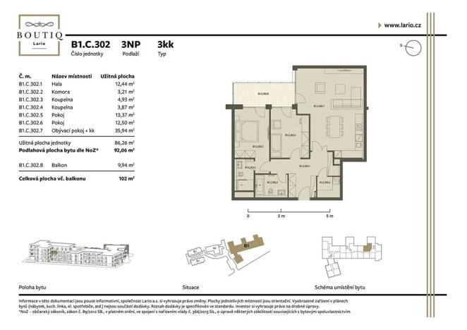 Prodej bytu 3+kk, Praha - Dolní Měcholupy, Kutnohorská, 92 m2