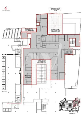 Pronájem kanceláře, Praha - Nové Město, náměstí Republiky, 1722 m2