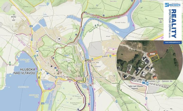 Prodej pozemku pro bydlení, Hluboká nad Vltavou, Sukova, 868 m2