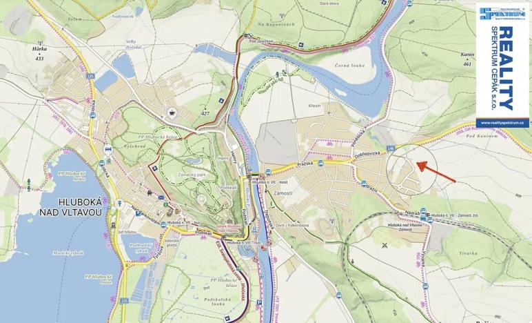 Prodej pozemku pro bydlení, Hluboká nad Vltavou, Sukova, 868 m2