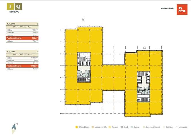 Pronájem kanceláře, Ostrava, 28. října, 2000 m2