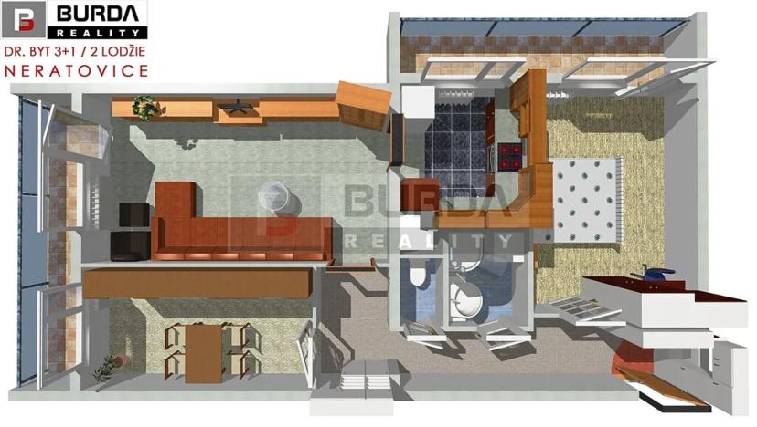 Prodej bytu 3+1, Neratovice, Na Skalkách, 81 m2