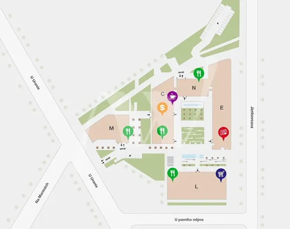 Pronájem kanceláře, Praha - Holešovice, Jankovcova, 150 m2